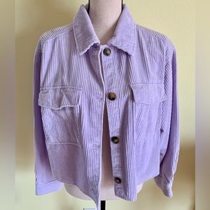 H&M Women’s Medium Cropped Corduroy Jacket